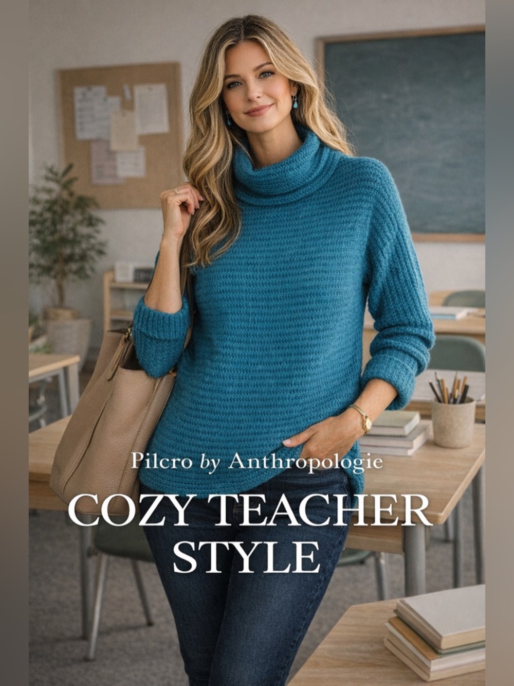Pilcro by Anthropologie Cozy Textured Knit Sweater – XXS 💙